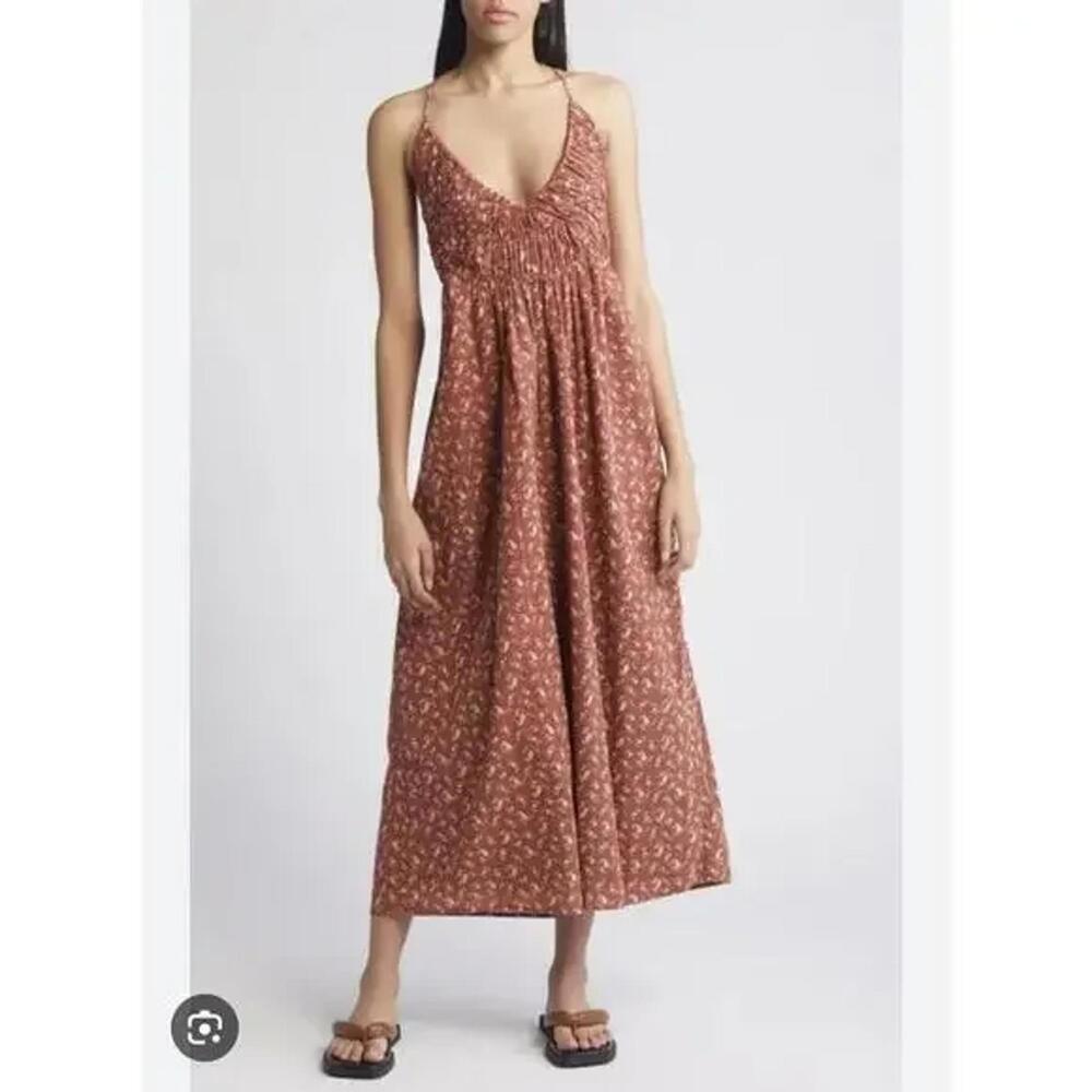 Treasure & Bond - Women's Floral Spaghetti Midi Dress‎ - Medium